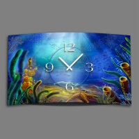 Meeresgrund  Designer Wanduhr modernes Wanduhren Design leise kein ticken dixtime 3D-0095