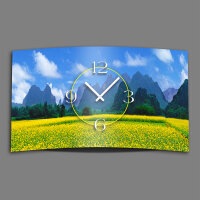 Panorama Berge Designer Wanduhr modernes Wanduhren Design leise kein ticken dixtime 3D-0093