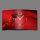 Abstrakt Seide rot Designer Wanduhr modernes Wanduhren Design leise kein ticken dixtime 3D-0078