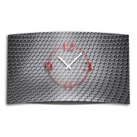 Abstrakt Waben Metall Designer Wanduhr modernes Wanduhren Design leise kein ticken dixtime 3D-0068