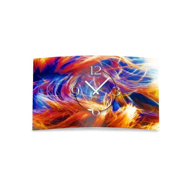 Abstrakt Designer Wanduhr modernes Wanduhren Design leise kein ticken dixtime 3D-0056