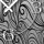 Abstrakt Zendoodle Ornament hochkant Designer Wanduhr modernes Wanduhren Design leise kein ticken dixtime 3D-0045