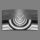 Abstrakt grau metallic Designer Wanduhr modernes Wanduhren Design leise kein ticken dixtime 3D-0042