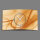 Abstrakt apricot Designer Wanduhr modernes Wanduhren Design leise kein ticken dixtime 3D-0039