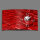 Digital Designer Art abstrakt rot Designer Wanduhr abstrakt modernes Wanduhren Design leise kein ticken DIXTIME 3DS-0420