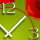Digital Designer Art Mohn Designer Wanduhr abstrakt modernes Wanduhren Design leise kein ticken DIXTIME 3DS-0419