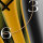 Abstrakt gelb orange Designer Wanduhr modernes Wanduhren Design leise kein ticken dixtime 3D-0027