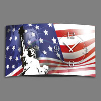 Digital Designer Art Amerika Designer Wanduhr abstrakt...