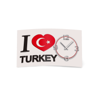 Digital Designer Art Turkey Designer Wanduhr abstrakt...