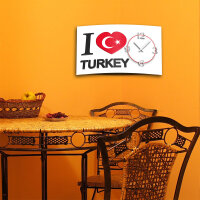 Digital Designer Art Turkey Designer Wanduhr abstrakt...