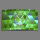 Digital Designer Art Dreiecke grün Designer Wanduhr abstrakt modernes Wanduhren Design leise kein ticken DIXTIME 3DS-0410