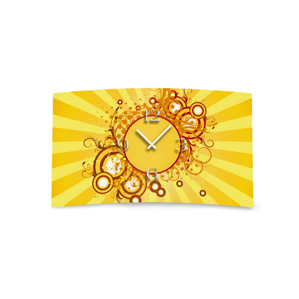 Digital Designer Art Circles  Designer Wanduhr abstrakt modernes Wanduhren Design leise kein ticken DIXTIME 3DS-0407