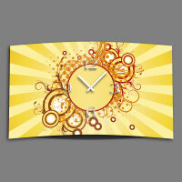 Digital Designer Art Circles  Designer Wanduhr abstrakt modernes Wanduhren Design leise kein ticken DIXTIME 3DS-0407