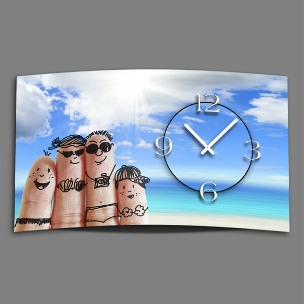Digital Designer Art  Designer Wanduhr abstrakt modernes Wanduhren Design leise kein ticken DIXTIME 3DS-0406