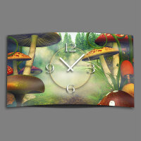 Digital Designer Art Pilze Designer Wanduhr abstrakt...