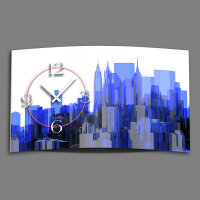 Digital Designer Art Skyline Designer Wanduhr modernes...