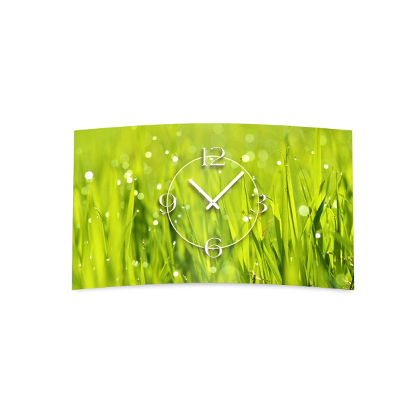 Digital Designer Art Wiese Designer Wanduhr modernes Wanduhren Design leise kein ticken DIXTIME 3DS-0393