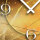 Digital Designer Art abstrakt gold Designer Wanduhr modernes Wanduhren Design leise kein ticken DIXTIME 3DS-0391