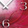 Digital Designer Art abstrakt pink Designer Wanduhr modernes Wanduhren Design leise kein ticken DIXTIME 3DS-0390