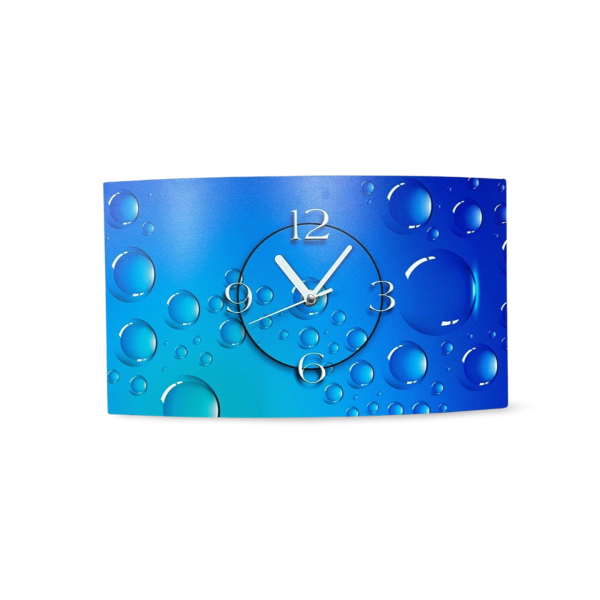 Digital Designer Art Bubbles Designer Wanduhr modernes Wanduhren Design leise kein ticken DIXTIME 3DS-0389
