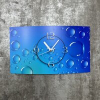 Digital Designer Art Bubbles Designer Wanduhr modernes Wanduhren Design leise kein ticken DIXTIME 3DS-0389