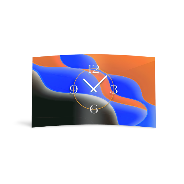 Digital Designer Art abstrakt Designer Wanduhr modernes Wanduhren Design leise kein ticken DIXTIME 3DS-0388