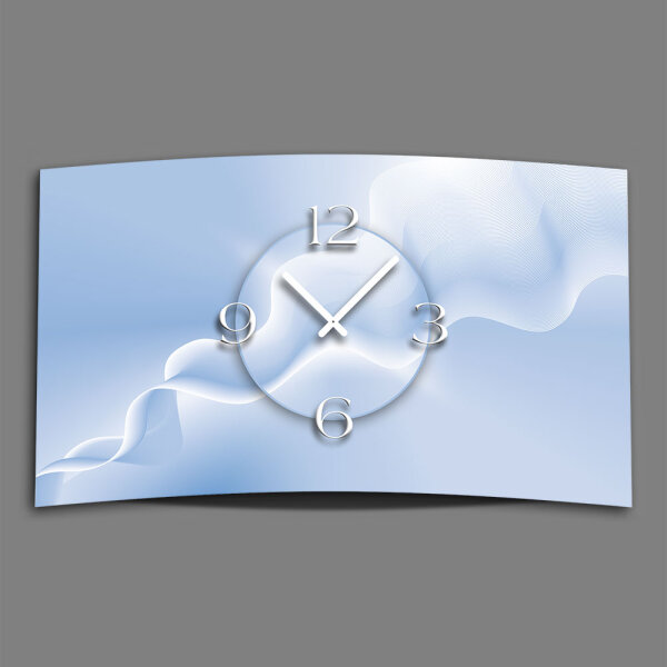 Digital Designer Art abstrakt rauch Designer Wanduhr modernes Wanduhren Design leise kein ticken DIXTIME 3DS-0383