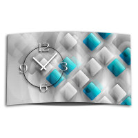 Digital Designer Art abstrakt Rauten Designer Wanduhr...