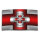 Digital Designer Art Kreuz rot Designer Wanduhr modernes Wanduhren Design leise kein ticken DIXTIME 3DS-0368