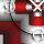 Digital Designer Art Kreuz rot Designer Wanduhr modernes Wanduhren Design leise kein ticken DIXTIME 3DS-0368