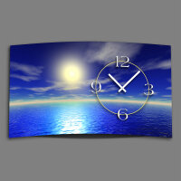 Digital Designer Art Ocean Designer Wanduhr modernes Wanduhren Design leise kein ticken DIXTIME 3DS-0362