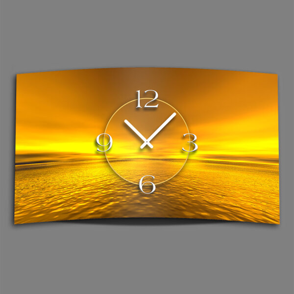 Digital Designer Art Sunset Designer Wanduhr modernes Wanduhren Design leise kein ticken DIXTIME 3DS-0361