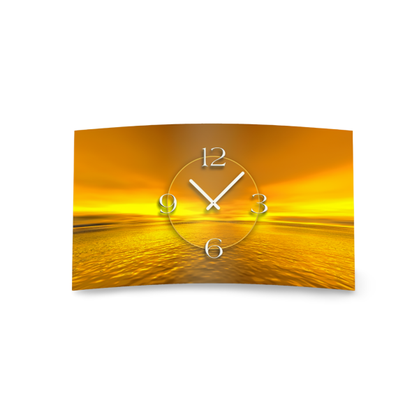 Digital Designer Art Sunset Designer Wanduhr modernes Wanduhren Design leise kein ticken DIXTIME 3DS-0361