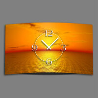 Digital Designer Art Sunset Designer Wanduhr modernes Wanduhren Design leise kein ticken DIXTIME 3DS-0360