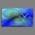 Digital Designer Art psycodelic blau Designer Wanduhr modernes Wanduhren Design leise kein ticken DIXTIME 3DS-0359