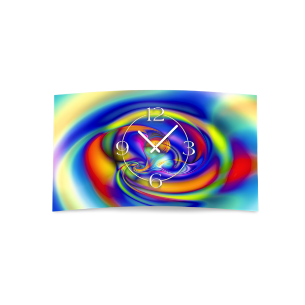 Digital Designer Art psycodelic circle Designer Wanduhr modernes Wanduhren Design leise kein ticken DIXTIME 3DS-0358