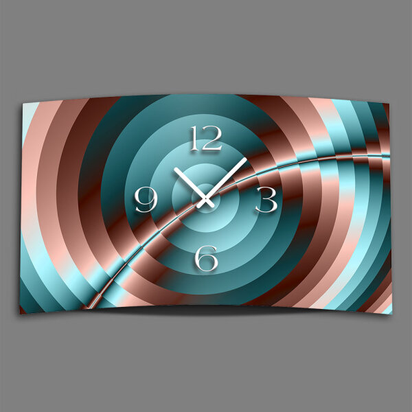 Digital Designer Art psycodelic Designer Wanduhr modernes Wanduhren Design leise kein ticken DIXTIME 3DS-0355
