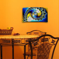 Digital Designer Art psycodelic Designer Wanduhr modernes...