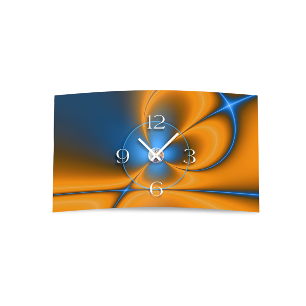 Digital Designer Art abstrakt  Designer Wanduhr modernes Wanduhren Design leise kein ticken DIXTIME 3DS-0350