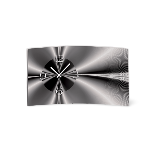 Digital Designer Art abstrakt sw Designer Wanduhr modernes Wanduhren Design leise kein ticken DIXTIME 3DS-0349