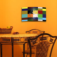 Digital Designer Art Kacheln bunt Designer Wanduhr...
