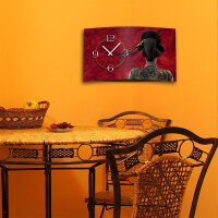 Digital Designer Art Geisha Designer Wanduhr modernes Wanduhren Design leise kein ticken DIXTIME 3DS-0342