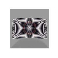 Digital Art sw Designer Wanduhr modernes Wanduhren Design...