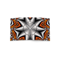 Abstrakt metallic Designer Wanduhr modernes Wanduhren...