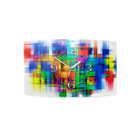 Abstrakt bunt Designer Wanduhr modernes Wanduhren Design...