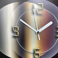 Abstrakt Designer Wanduhr modernes Wanduhren Design leise kein ticken DIXTIME 3DS-0325