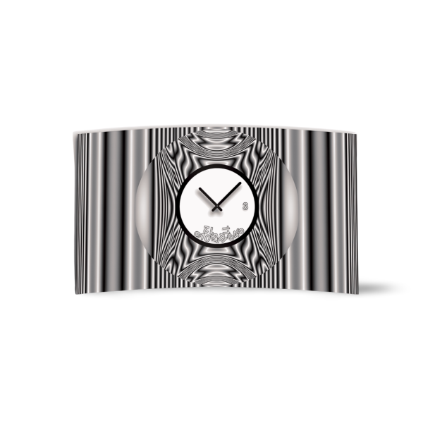 Abstrakt grau Designer Wanduhr modernes Wanduhren Design leise kein ticken DIXTIME 3DS-0322