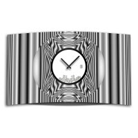 Abstrakt grau Designer Wanduhr modernes Wanduhren Design...