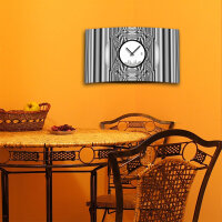 Abstrakt grau Designer Wanduhr modernes Wanduhren Design...