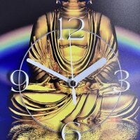 Motiv Buddha Zen Designer Wanduhr modernes Wanduhren...